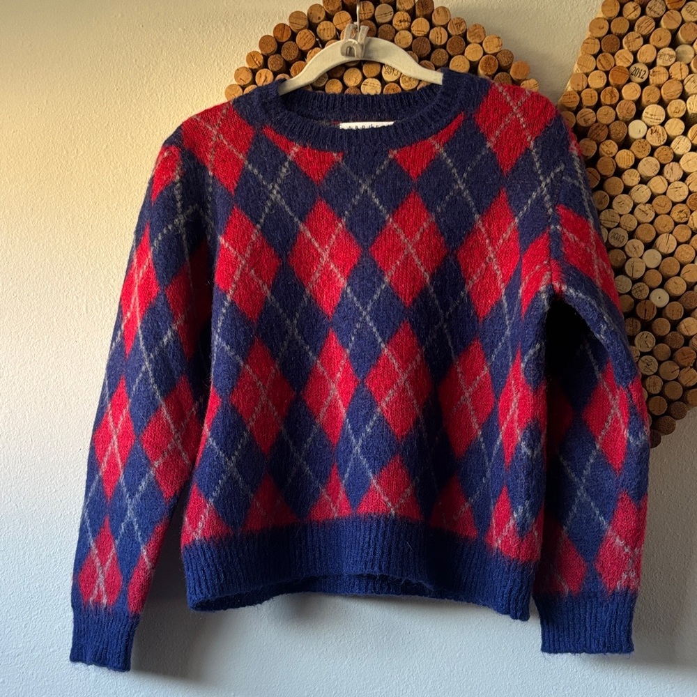 Sandro Jona Argyle Sweater in size 1 / Small